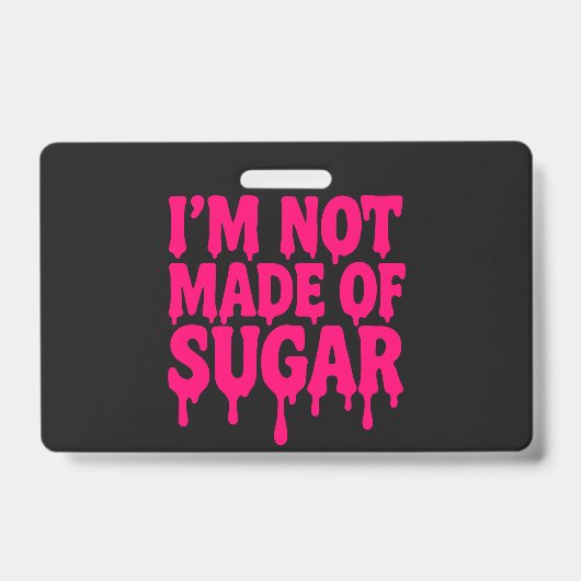 Neon Pink Drip Badge (Zwart) –  (Voorkant)