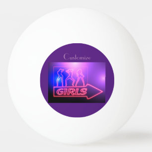 Neon Pink Girls Sign Thunder_Cove Pingpongballen