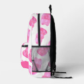 Neon Pink Gummy Beer Pattern Bedrukte Rugzak (Rechts)