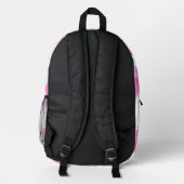 Neon Pink Gummy Beer Pattern Bedrukte Rugzak (Achterkant)