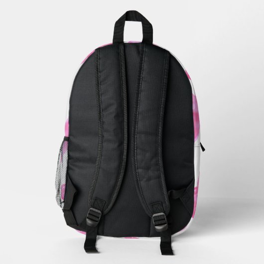 Neon Pink Gummy Beer Pattern Bedrukte Rugzak (Achterkant)