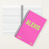 Neon Pink Jaar & Volume Journal Notitieboek (Binnen)