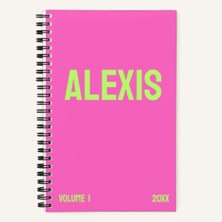 Neon Pink Jaar & Volume Journal Notitieboek