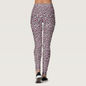 Neon Pink Leopard Print Leggings (Achterkant)