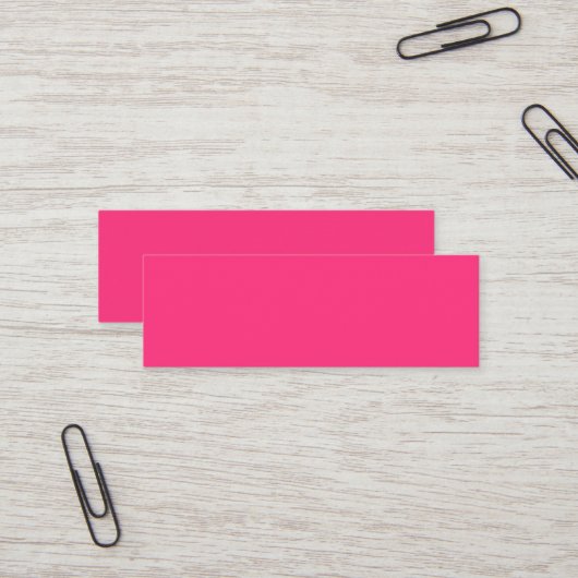 Neon Pink Mini Carte de visite (Devant/Arrière en situation)