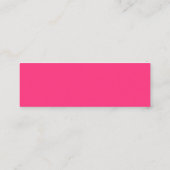 Neon Pink Mini Carte de visite (Dos)
