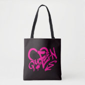Neon Pink “Queen” Graffiti Draagtas (Voorkant)