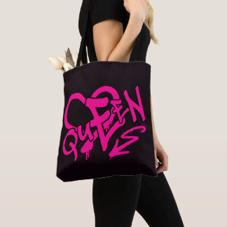 Neon Pink “Queen” Graffiti Draagtas