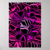 Neon Pink Space Poster (Voorkant)