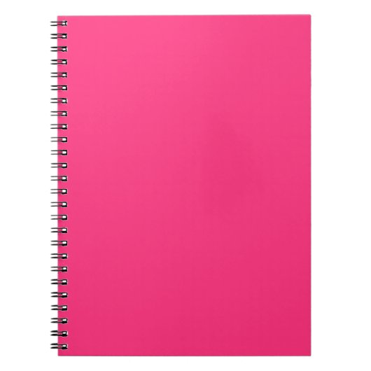 Neon Pink Spiral Notitieboek (Voorkant)