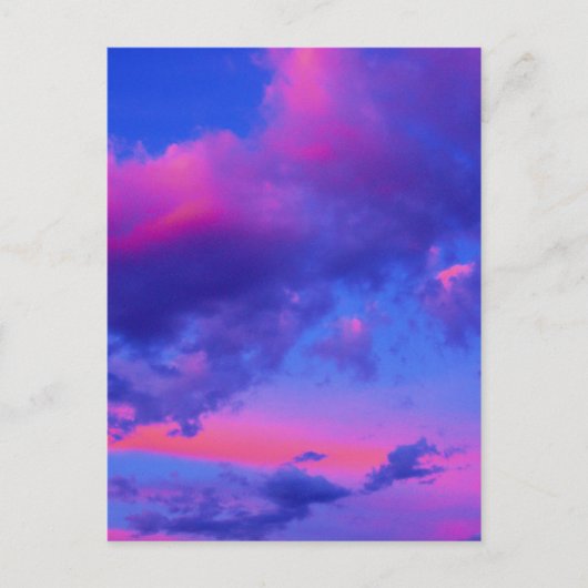 Neon Pink Sunset Briefkaart (Voorkant)