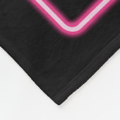 Neon Pink Tropical Botanicals Fleece Deken (Hoek)