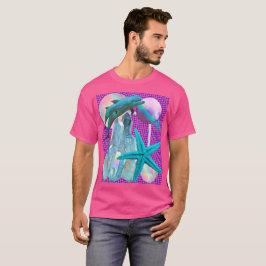 Neon Pink Vaporwave/Seapunk Aesthetisch, Dolphin T-shirt