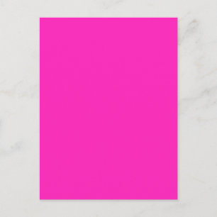NEON PINK (vaste kleur) ~ Briefkaart