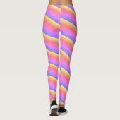 Neon Pink Yellow Purple Lights Leggings (Achterkant)