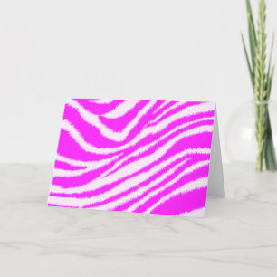 Neon Pink Zebra Kaart