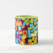 Neon Plastic bouwblokken Mok (Midden)