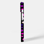 Neon Polka Dots met naam Case-Mate iPhone Case (Achterkant / Links)