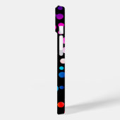 Neon Polka Dots met naam Case-Mate iPhone Case (Achterkant / Links)