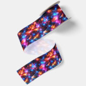 Neon Polygoon Abstract met Explosies Lint (Achterkant)