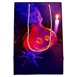 Neon pompoenen medium cadeauzakje