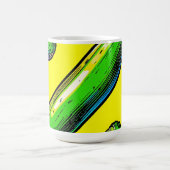 Neon Pop Art Courgettepatroon Koffiemok (Center)