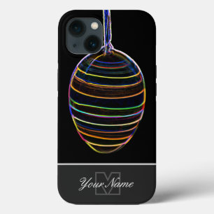 Neon-Pop-Art Happy Easter Egg met Monogram! Hoesje