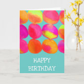 Neon Pop art Kaart (Gele Bloem)