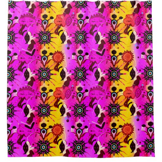 Neon Pop Culture Douche rideau (Devant)