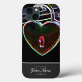 Neon-Pop-Kunst zwaar hartverwarmend Monogram! Case-Mate iPhone Case (Achterkant)