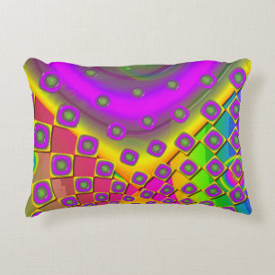 Neon Pop Paper Psychedelic Accent Kussen