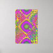 Neon Pop Paper Psychedelic Canvas Afdruk (Voorkant)