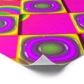 Neon Pop Paper Psychedelic Poster (Hoek)