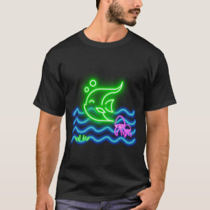Neon Postkaarten Neon Print Vis T-shirt