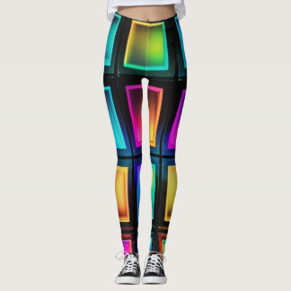 Neon Prisma Raster Broek Leggings