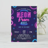 Neon Prom Nacht Kaart (Staand voorkant)