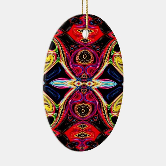 Neon Psychedelic Abstract Ornament 1 (Rechts)