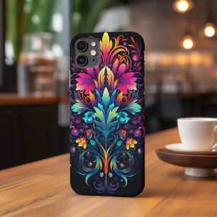 Neon Psychedelic Decopunk Design No. 900 iPhone 13 Pro Max Hoesje
