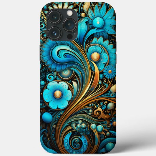 Neon Psychedelic Decopunk Design No. 910 Case-Mate iPhone Case (Achterkant)