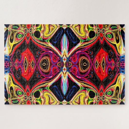 Neon Psychedelic Jigsaw Puzzle 2 (Horizontal)