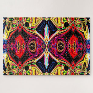 Neon Psychedelic Jigsaw Puzzle 2 Legpuzzel