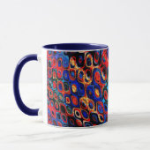 Neon Psychedelic Ripples Mug (Gauche)