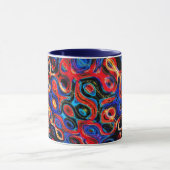Neon Psychedelic Ripples Mug (Centre)