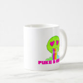Neon Puke & Rally Classic Mug | Retour de Fête (Devant droit)
