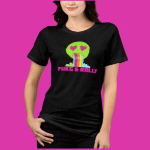 Neon Puke & Rally Face Shirt   Feest