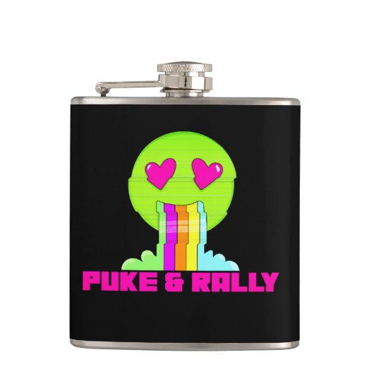 Neon Puke & Rally Flask | Party Comeback Flasque à (Devant)