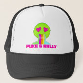 Neon Puke & Rally Trucker Hat | Partijcomeback Pet (Voorkant)