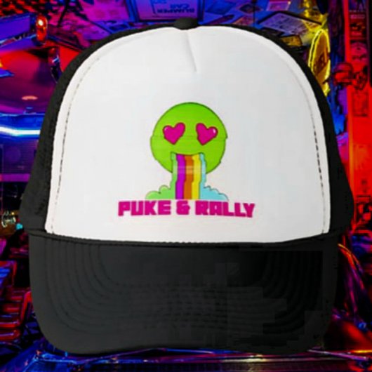 Neon Puke & Rally Trucker Hat | Partijcomeback Pet
