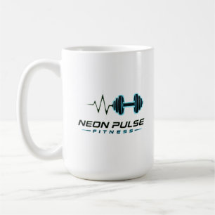 Neon Pulse Fitness Hartslag Dumbbell Moderne Gym T Koffiemok