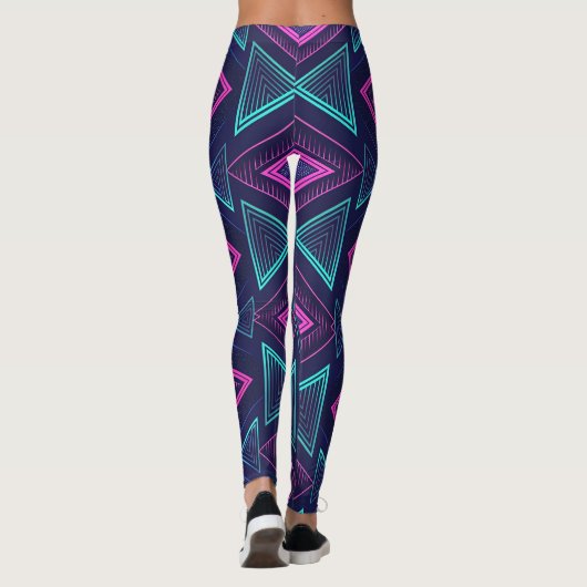 Neon Pulse Geometry Leggings (Dos)
